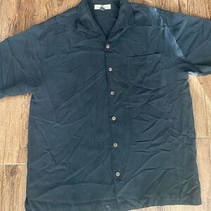 Tommy Bahama Black Silk Shirt